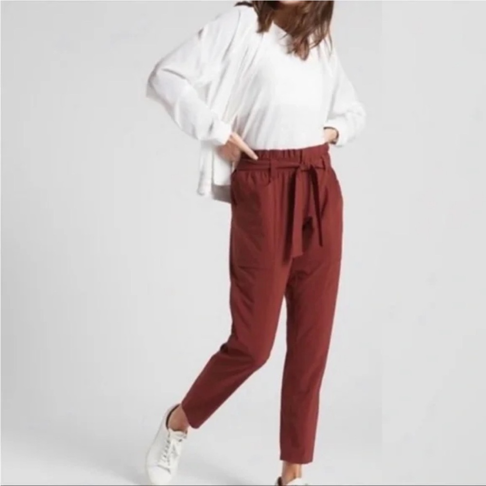 Athleta Skyline II Active Pants, Deep Rust color, size 2